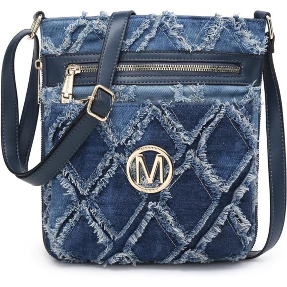 Trendy Medium Crossbody Purses with Adjustable Strap - Premium Vegan Leather - Picture 1 of 7